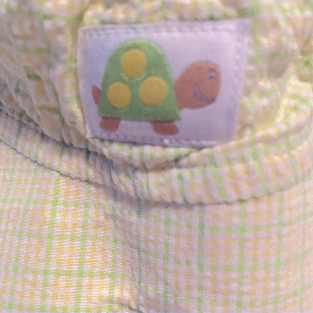 🔥CLEARANCE🔥 Baby Turtle Baseball Cap - Yellow & Green - 3/9 Mths - Cute 🐢 🥰